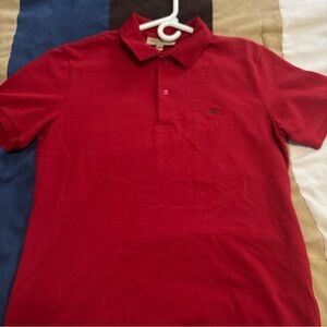 Burberry Vibrant Red Polo Shirt